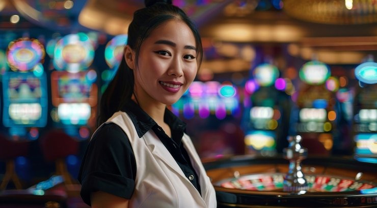 Pengguna memantau keamanan akun dan pengaturan privasi saat menikmati permainan live